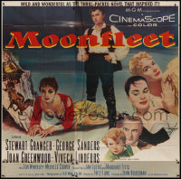9p0168 MOONFLEET 6sh 1955 Fritz Lang, Stewart Granger, Joan Greenwood, sexy Viveca Lindfors, rare!