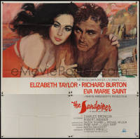 9p0172 SANDPIPER 6sh 1965 great art of sexy Liz Taylor & barechested Richard Burton, ultra rare!