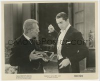 9p0670 DRACULA 8.25x10 still R1951 Tod Browning, vampire Bela Lugosi reels as Van Sloan opens box!