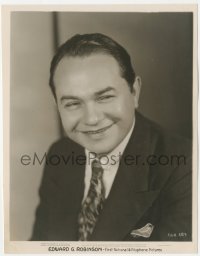 9p0672 EDWARD G. ROBINSON 8x10 key book still 1934 Warner Bros. head & shoulders smiling portrait!
