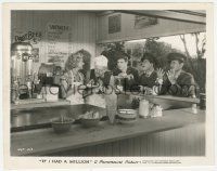 9p0689 IF I HAD A MILLION 8.25x10.25 still 1932 Gary Cooper, Oakie & Karns try to order some lunch!