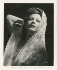 9p0710 MARIA MONTEZ 8x10.25 still 1943 great Universal studio portrait wearing lace shawl!