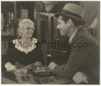 9p0743 SECRET 6 7.25x8.5 still 1931 great c/u of sexy young Jean Harlow & Clark Gable w/ no mustache!