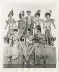 9p0772 YANKEE DOODLE DANDY 8.25x10 still 1942 James Cagney surrounded by seven beautiful showgirls!