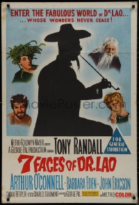 9p0288 7 FACES OF DR. LAO Aust 1sh 1964 great art of Tony Randall's different personalities!