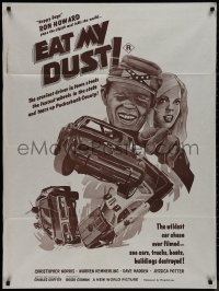 9p0296 EAT MY DUST Aust 1sh 1976 Ron Howard pops the clutch and tells the world!