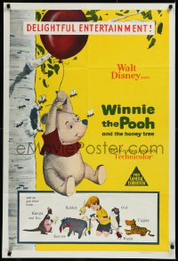 9p0321 WINNIE THE POOH & THE HONEY TREE Aust 1sh 1966 Disney, Eeyore, Rabbit & Christopher Robin!