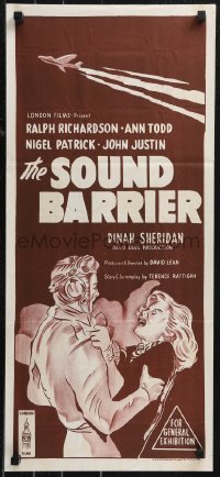 9p0334 BREAKING THE SOUND BARRIER 2nd printing Aust daybill 1952 David Lean, Richardson, Ann Todd!