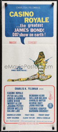 9p0339 CASINO ROYALE Aust daybill 1967 David Niven, Andress, all-star James Bond spy spoof