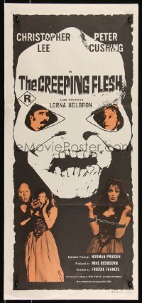 9p0346 CREEPING FLESH Aust daybill 1972 Christopher Lee, Peter Cushing, Lorna Heilbron, horror!
