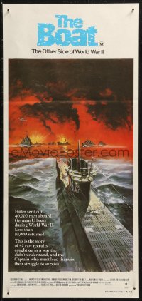 9p0349 DAS BOOT Aust daybill 1982 The Boat, Wolfgang Petersen German World War II submarine classic!
