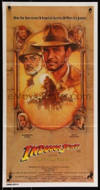 9p0376 INDIANA JONES & THE LAST CRUSADE Aust daybill 1989 Harrison Ford, Sean Connery, Spielberg