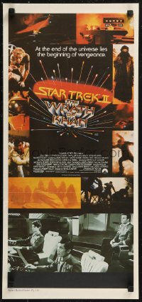 9p0426 STAR TREK II Aust daybill 1982 The Wrath of Khan, Leonard Nimoy, William Shatner