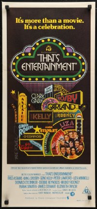 9p0443 THAT'S ENTERTAINMENT Aust daybill 1974 classic MGM Hollywood scenes, it's a celebration!