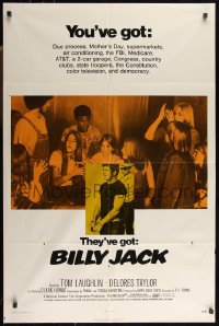 9p0463 BILLY JACK 1sh 1971 Tom Laughlin, Delores Taylor, most unusual boxoffice success ever!
