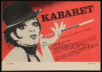 9p0098 CABARET Czech 8x12 1989 Liza Minnelli in Nazi Germany, directed by Bob Fosse, different!