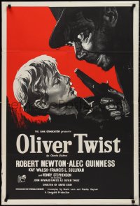 9p0283 OLIVER TWIST English 1sh R1960s Robert Newton as Sykes, Davies, directed by David Lean!