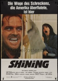 9p0125 SHINING German 33x47 1980 Stephen King & Kubrick horror masterpiece, crazy Jack Nicholson!