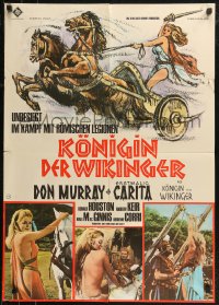 9p0143 VIKING QUEEN German 1967 Don Murray, different images of sexy Carita in the title role!