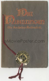 9p0015 DIE NIBELUNGEN premiere German program 1924 Fritz Lang's great fantasy movie about Siegfried!