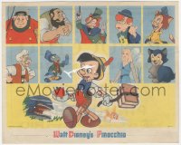 9p0054 PINOCCHIO herald 1940 Disney classic cartoon, different image with character portraits, rare!