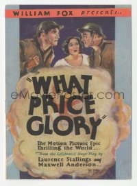 9p0061 WHAT PRICE GLORY herald 1926 Dolores Del Rio between Marines Edmund Lowe & Victor McLaglen!
