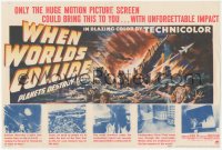 9p0091 WHEN WORLDS COLLIDE herald 1951 George Pal classic doomsday thriller, planets destroy Earth!