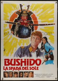 9p1742 BUSHIDO BLADE Italian 1p 1981 Richard Boone, Toshiro Mifune, samurai art by Tino Avelli!