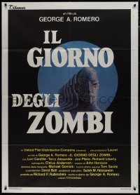 9p1791 DAY OF THE DEAD Italian 1p 1986 George Romero's Night of the Living Dead zombie horror sequel!