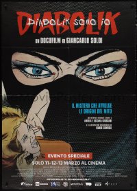 9p1803 DIABOLIK SONO IO advance Italian 1p 2019 Giancarlo Soldi, art of masked eyes over woman!