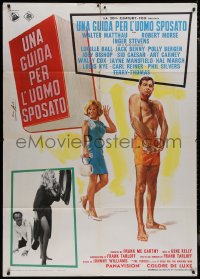 9p1861 GUIDE FOR THE MARRIED MAN Italian 1p 1967 America's most famous swingers, Enzo Nistri art!