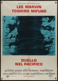 9p1869 HELL IN THE PACIFIC Italian 1p 1969 Lee Marvin, Toshiro Mifune, directed by John Boorman!