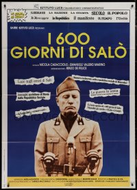 9p1891 I 600 GIORNI DI SALO Italian 1p 1991 600 Days of Salo, Benito Mussolini, ultra rare!