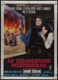 9p1959 MAN CALLED NOON Italian 1p 1973 Louis L'Amour, art of Richard Crenna by Enzo Nistri!