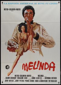 9p1973 MELINDA Italian 1p 1973 art of sexy Vonetta McGee, YOUR kind of black film!