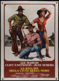 9p2006 PAINT YOUR WAGON Italian 1p R1970s Aller art of Clint Eastwood, Lee Marvin & Jean Seberg!