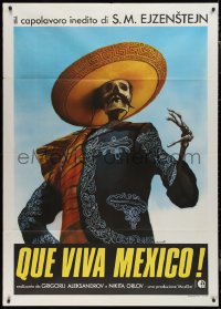 9p2027 QUE VIVA MEXICO Italian 1p 1980 Sergei Eisenstein's reconstructed classic, Luca Crovato art!