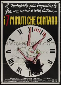 9p2057 SEVEN MINUTES Italian 1p 1972 the sexmaster Russ Meyer, different art of sexy woman in clock!