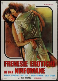 9p2064 SEXY SISTERS Italian 1p 1978 Jesus Franco, sexy art of couple in throes of passion!