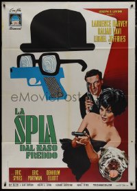 9p2080 SPY WITH A COLD NOSE Italian 1p 1967 different art of sexy Daliah Lavi & Laurence Harvey!