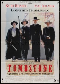 9p2103 TOMBSTONE Italian 1p 1994 Kurt Russell as Wyatt Earp, Val Kilmer as Doc Holliday