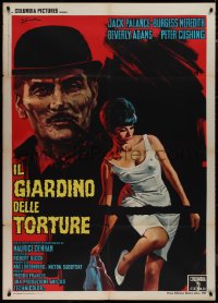 9p2106 TORTURE GARDEN Italian 1p 1967 written by Psycho Robert Bloch, different Sciotti art!
