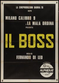 9p2139 WIPEOUT teaser Italian 1p 1973 Fernando Di Leo's Il Boss, only the title and credits!