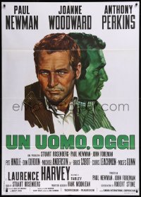 9p2142 WUSA Italian 1p 1971 two cool different artwork images of Paul Newman, political conspiracy!