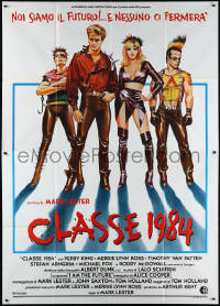 9p1485 CLASS OF 1984 Italian 2p 1982 art of bad punk teens, we are the future & nothing can stop us!