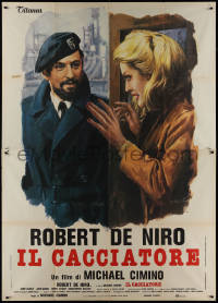 9p1498 DEER HUNTER Italian 2p 1979 different Ciriello art of Robert De Niro & Meryl Streep!