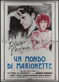 9p1523 FROM THE LIFE OF THE MARIONETTES Italian 2p 1981 Ingmar Bergman, Christine Buchegger, rare!