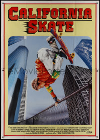 9p1525 GLEAMING THE CUBE Italian 2p 1989 Tony Hawk, L. Argenti skateboarding art, California Skate!