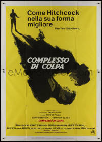 9p1589 OBSESSION Italian 2p 1976 Brian De Palma, Genevieve Bujold, Robert Tanenbaum artwork, rare!
