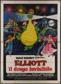 9p1600 PETE'S DRAGON Italian 2p 1978 Walt Disney animation/live action, different montage of Elliott!